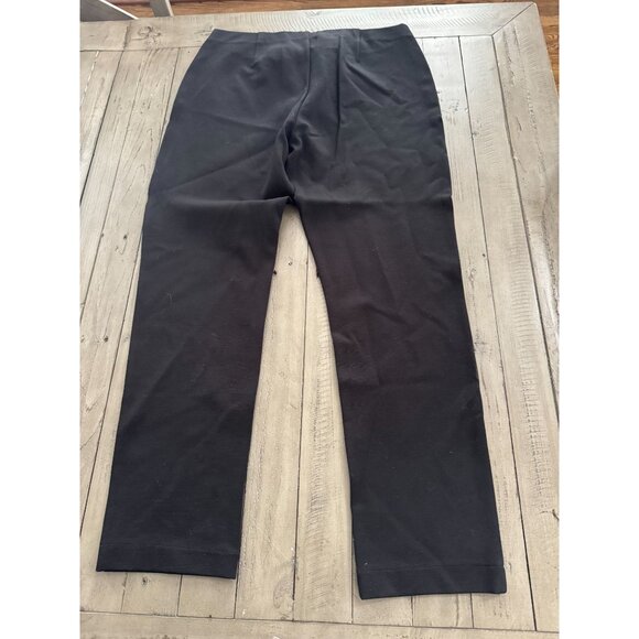 EILEEN FISHER Black Slim Pull On Ankle Pants Stretch Size Small - Picture 3 of 3